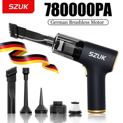 SZUK 780000PA Powerful Vacuum Cleaner Mini Cordless Portable Car Vacuum Cleaner for Home Appliance Handheld Blower Car Cleaner