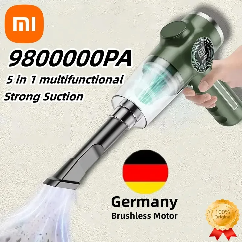 Xiaomi 9800000pa Wireless Automobile Handheld Vacuum Cleaner Wet Dry Dual-use High Power Electric Appliance Cleaner Car Home New