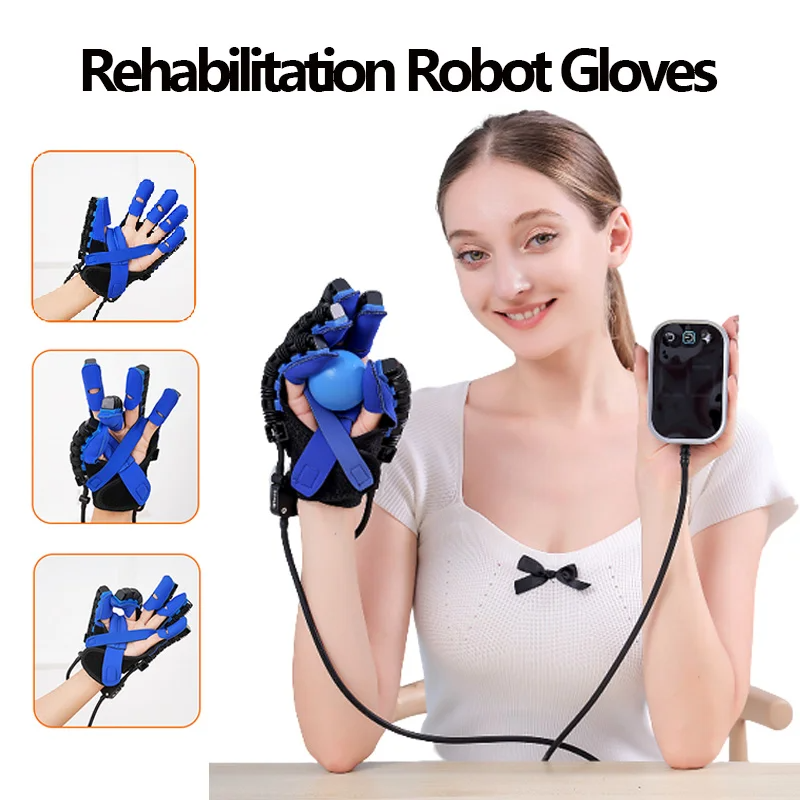 Rehabilitation Robot Glove Hand Device Finger Training Massage Gloves Stroke Hemiplegia Rehabilitation Hand Function Recovery