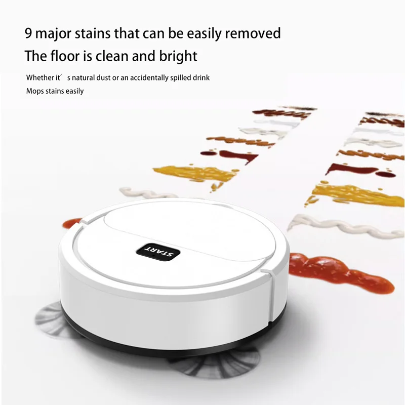 Xiaomi Automatic Sweeping Robot Home Vacuum Cleaner USB Rechargeable Wet Dry Sweeping Lazybones 3 In1 Intelligent Sweeper