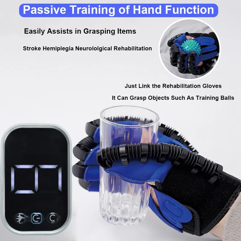 Rehabilitation Robot Glove Hand Device Finger Training Massage Gloves Stroke Hemiplegia Rehabilitation Hand Function Recovery