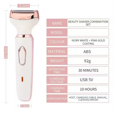 4 in 1 Electric Lady Shaver Body Hair Removal Epilator Painless Cordless Trimmer Razor Gifts for Women Home Appliances