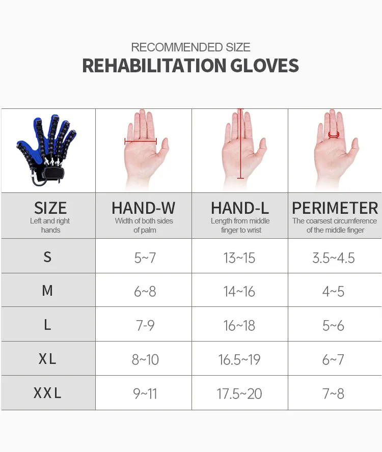 Rehabilitation Robot Glove Hand Device Finger Training Massage Gloves Stroke Hemiplegia Rehabilitation Hand Function Recovery